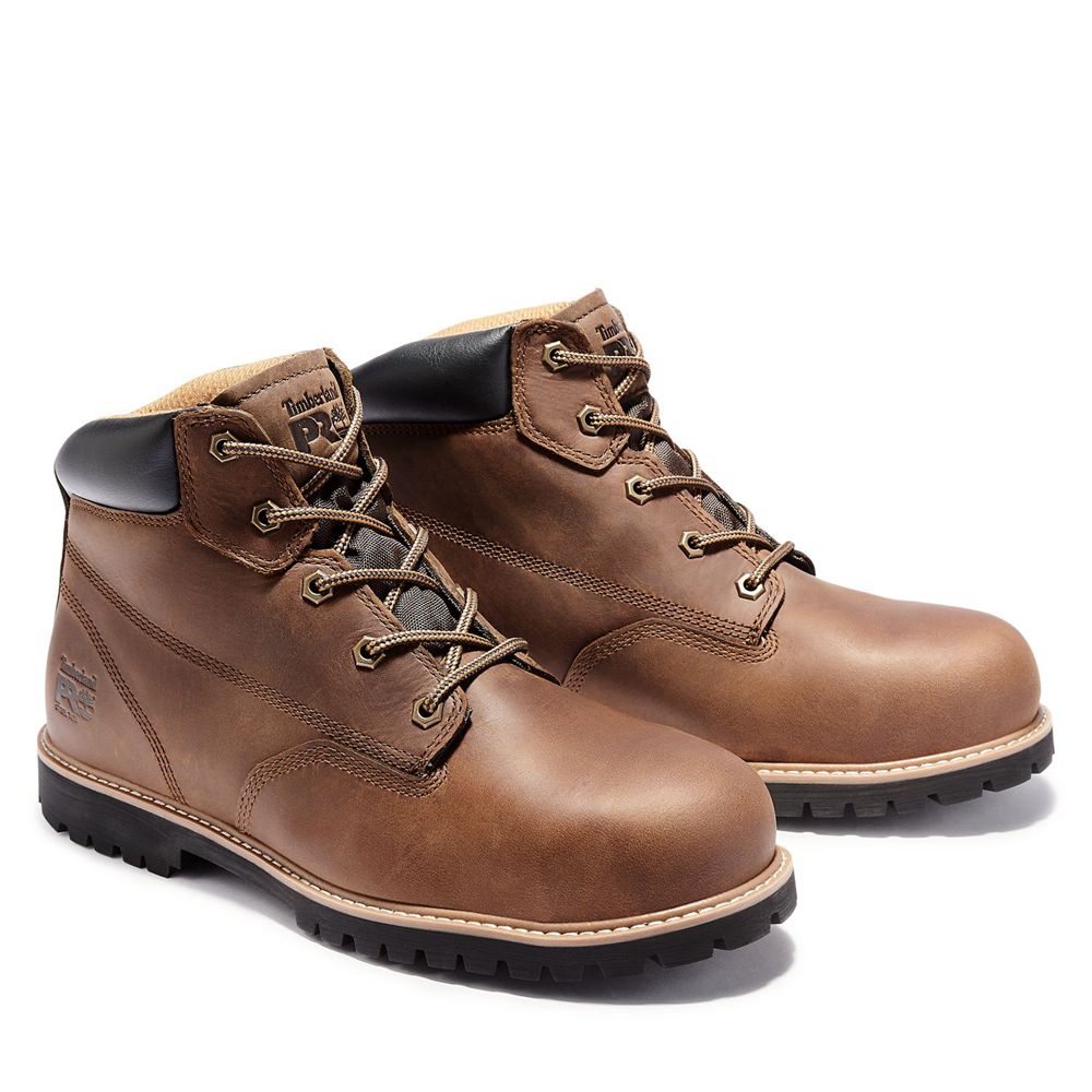 Botas de Trabajo Timberland Hombre Pro® Gritstone Steel Toe Marrones - Chile MUJ-972480